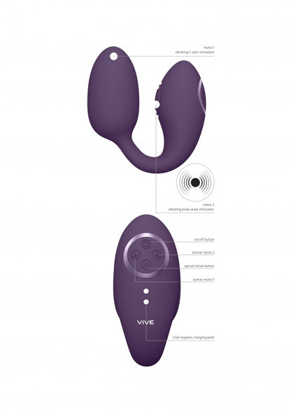 Ovetto vaginale vibrante Aika - Purple
