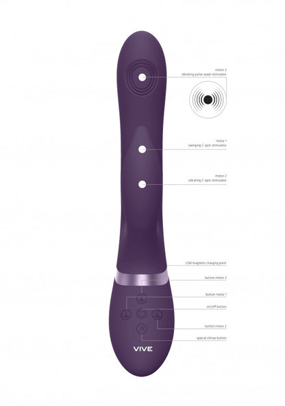 Vibratore rabbit Aimi Viola