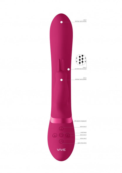Vibratore rabbit amoris fucsia