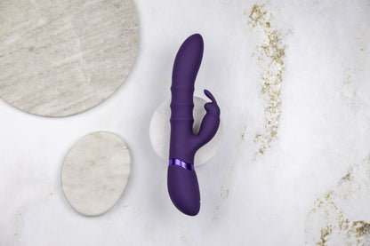 Vibratore vaginale rabbit Stimulating Rings, Vibrating G-Spot Rabbit Purple