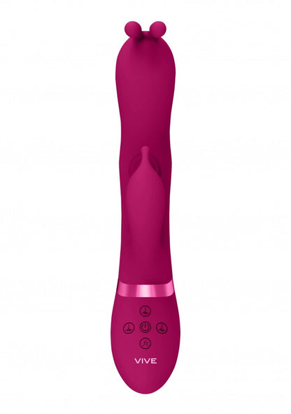 Vibratore vaginale rabbit Triple Action Vibrating Rabbit with PulseWave Shaft Pink