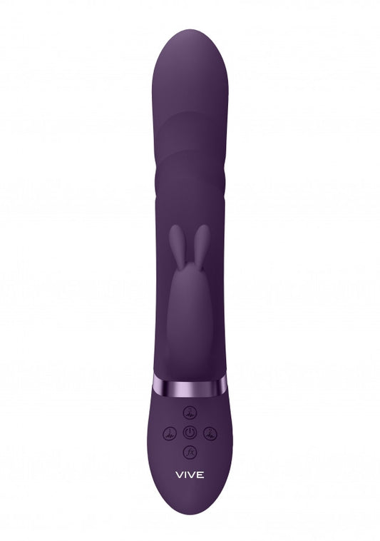 Vibratore vaginale rabbit Vibrating and Rotating Beads, G-Spot Rabbit Purple
