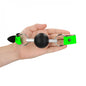 Morso bondage Solid Ball Gag - Glow in the Dark - Neon Green/Black