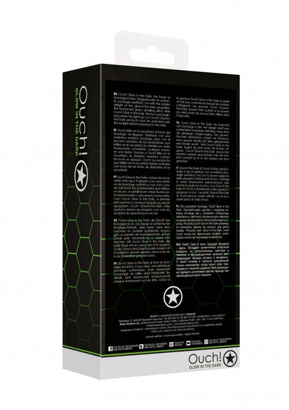 Morso Breathable Ball Gag - Glow in the Dark - Neon Green/Black