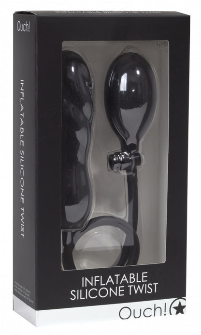 Fallo gonfiabile Inflatable Silicone Twist - Black