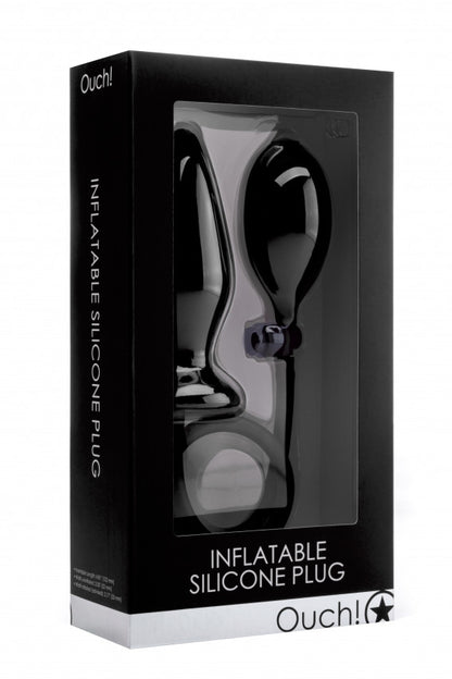 Fallo gonfiabile Inflatable Silicone Plug - Black