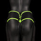 Fallo indossabile Strap-on Harness - Glow in the Dark - Neon Green/Black
