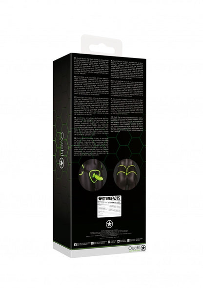 Fallo indossabile Strap-on Harness - Glow in the Dark - Neon Green/Black
