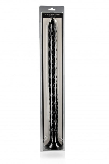 Fallo anale maxi Scaled Anal Snake - 20''/ 50 cm - Black