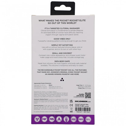 Vibratore viola Pocket Rocket Elite