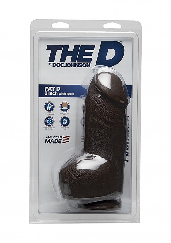 Dildo grosso cioccolata Fat D + Balls FIRMSKYN - 8
