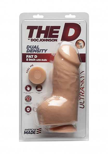 Dildo grosso chiaro dual density Fat D + Balls FIRMSKYN - 8