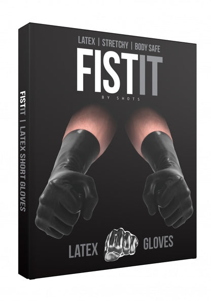 Guanti in lattice Latex Short Gloves Black