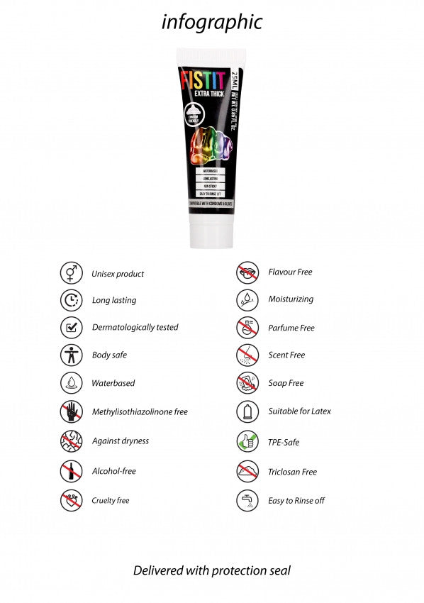 Lubrificante intimo Extra Thick Lubricant Rainbow 25 ml