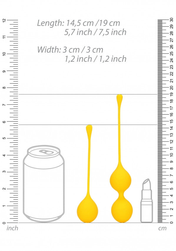 Palline vaginali Silicone Kegel Balls Training Set Carambola