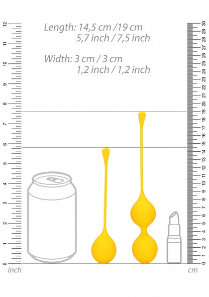 Palline vaginali Silicone Kegel Balls Training Set Carambola