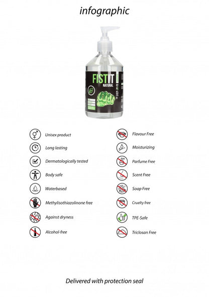 Lubrificante intimo Natural Water Based Lubricant 500 ml