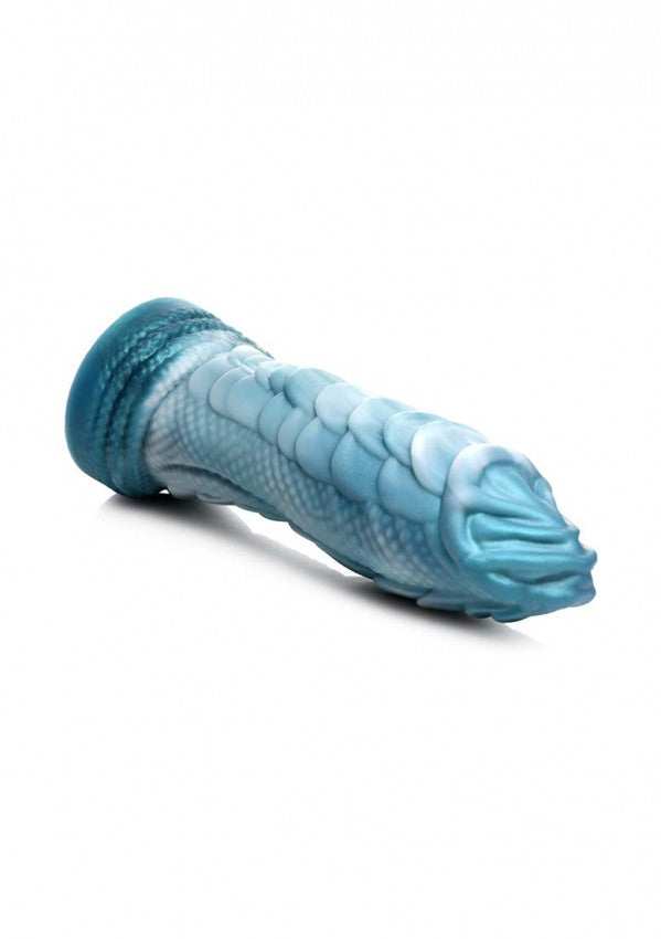 Dildo serpente marino Sea Serpent Blue Scaly Silicone Dildo - Blue