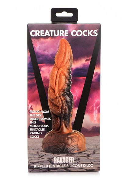 Dildo mostro del deserto Ravager Rippled Tentacle Silicone Dildo