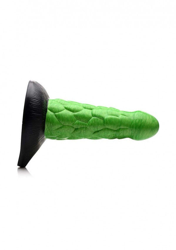 Dildo rettiliano Radioactive Reptile Thick Scaly Silicone Dildo