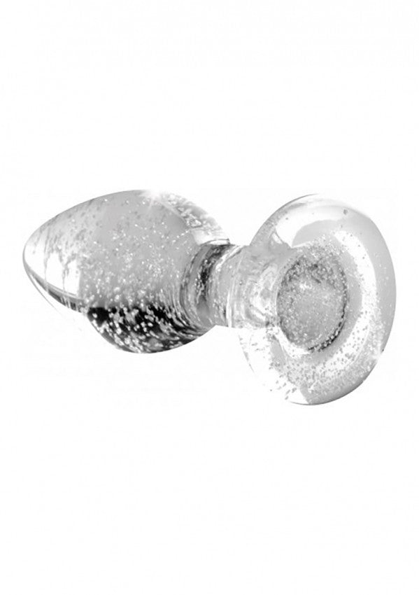 Plug fosforescente Glow-In-The-Dark Glass Anal Plug - Small