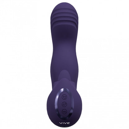 Vibratore vaginale Yumi Triple Motor G-Spot Finger Motion Vibrator and Flickering Tongue Stimulator Purple