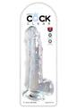 Fallo realistico con ventosa King Cock Clear 9 Inch Balls