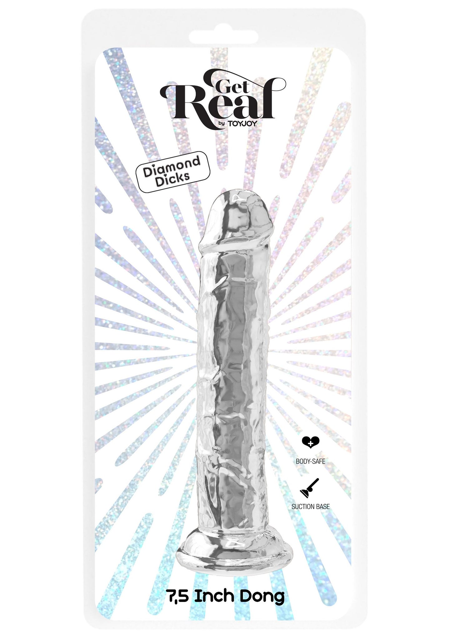 Fallo realistico con ventosa Clear Dong 7.5 Inch