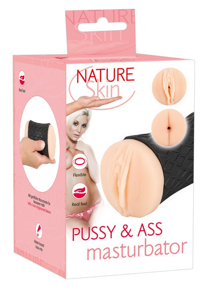 Masturbatore maschile Nature Skin Pussy & Ass Masturbator