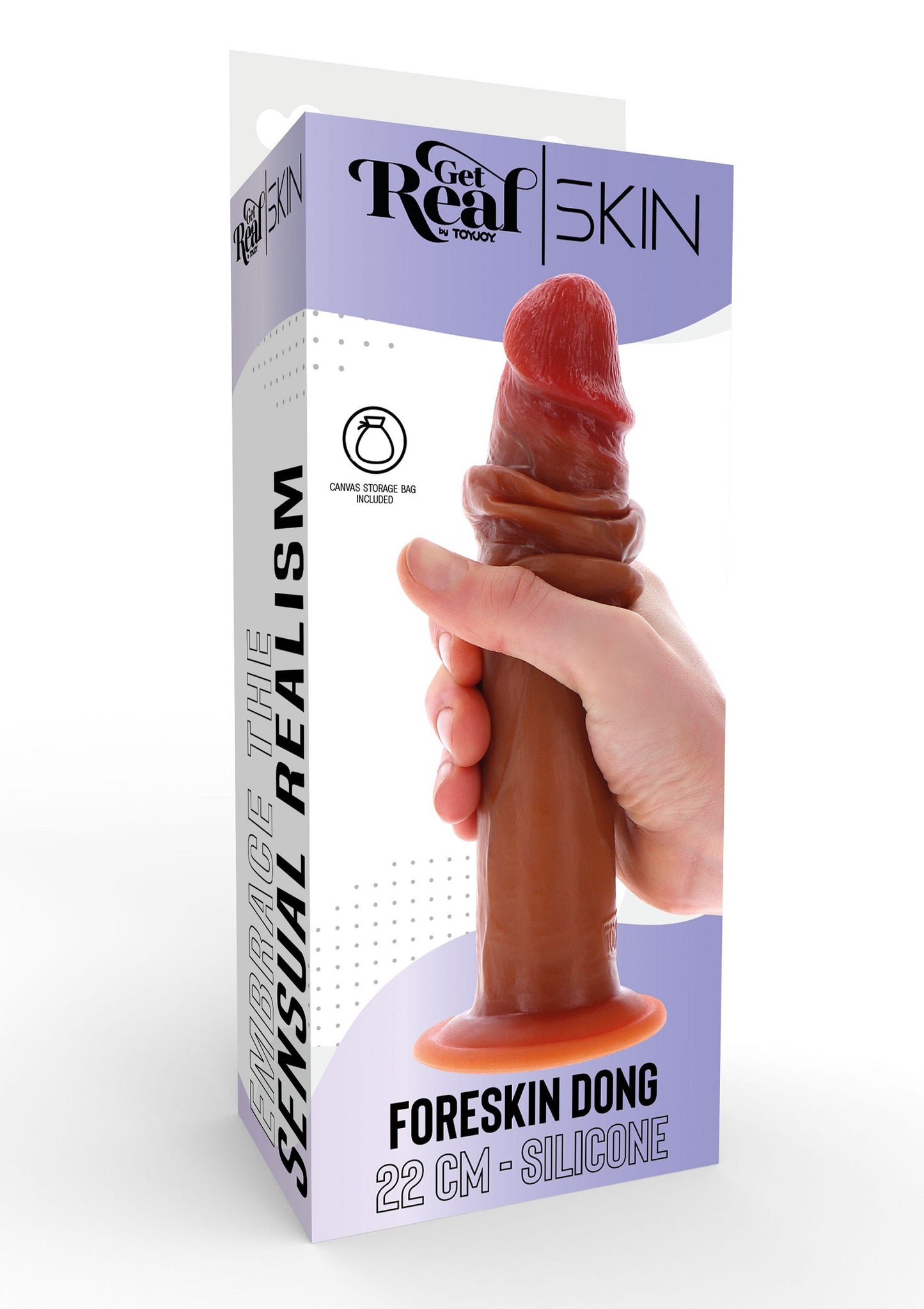 Fallo realistico dildo Silicone Foreskin Dong 22 cm