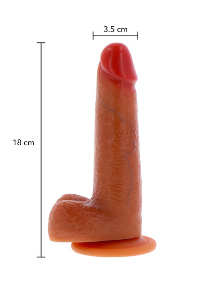 Fallo dildo Silicone Foreskin Dildo 18 cm