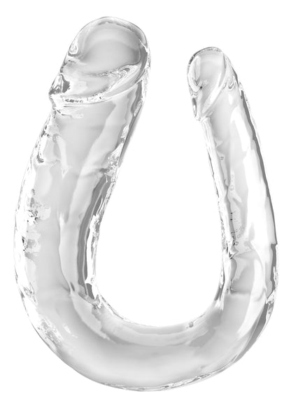 Dildo fallo doppio trasparente King Cock Double Trouble L