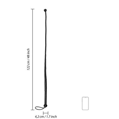 Frusta Leather Whip with Knot Detail