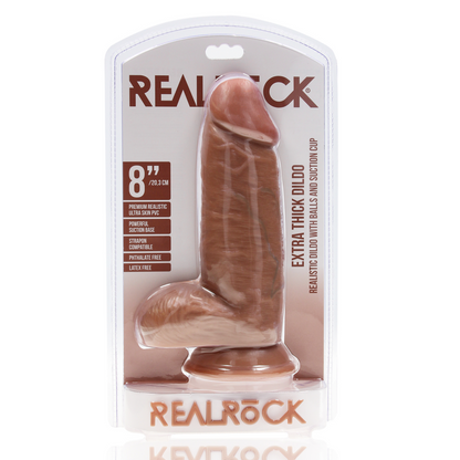 Dildo Caramel Extra Thick  with Balls 8 / 20,3 cm