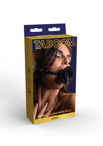 Morso Ball Gag black con rosa Taboom