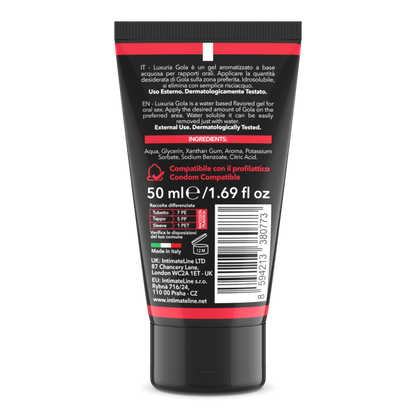 Gel Lubrificante Gusto fragola