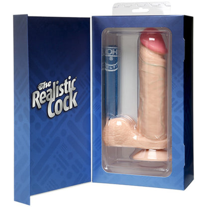 Fallo ultra realistico dildo the realistic cock 8 white flesh