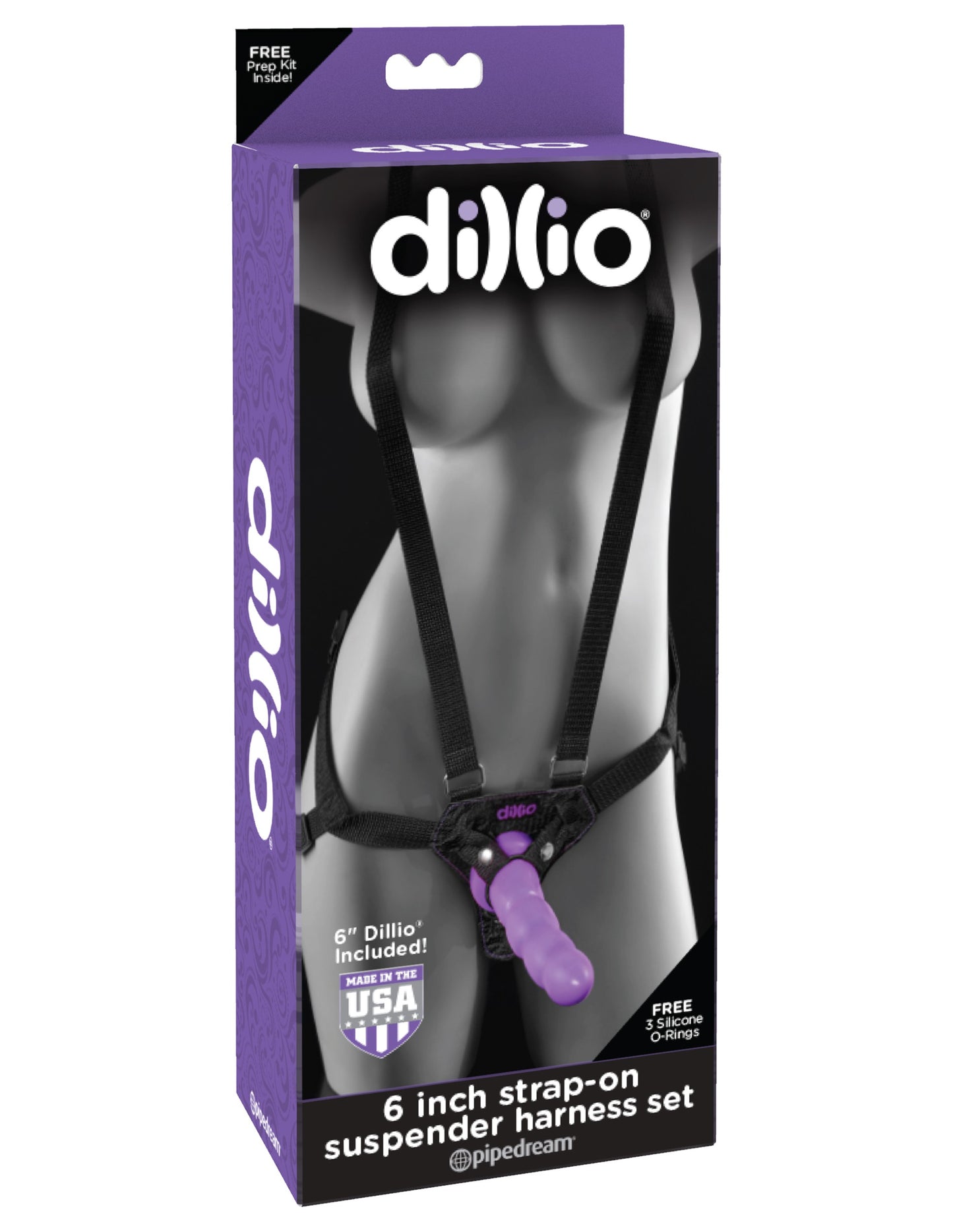 Fallo strap on con imbracatura dildo dillio suspender harness kit