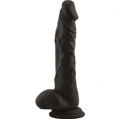 Fallo realistico nero dildo vaginale in silicone con ventosa safe long stocky real Black