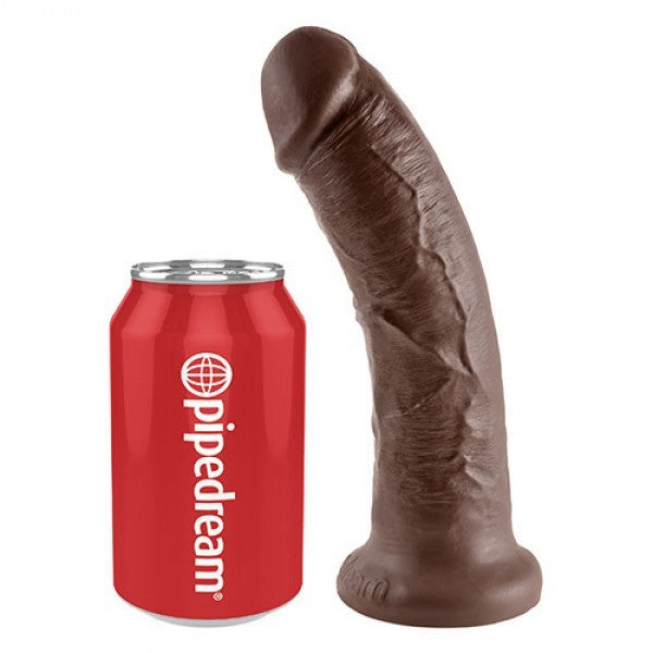 Fallo king cock realistico dildo vaginale con ventosa 8 Brown