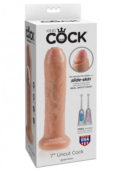 Dildo Fallo realistico vaginale con ventosa king cock uncut cock 7 flesh