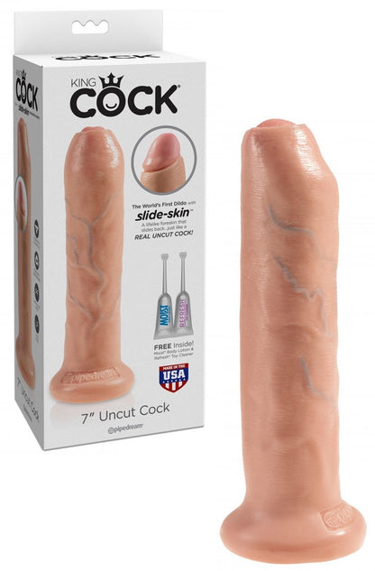 Dildo Fallo realistico vaginale con ventosa king cock uncut cock 7 flesh