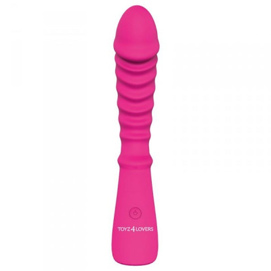 Vibratore realistico vaginale anale fallo dildo vibrante stimolatore ricaricabile rosa
