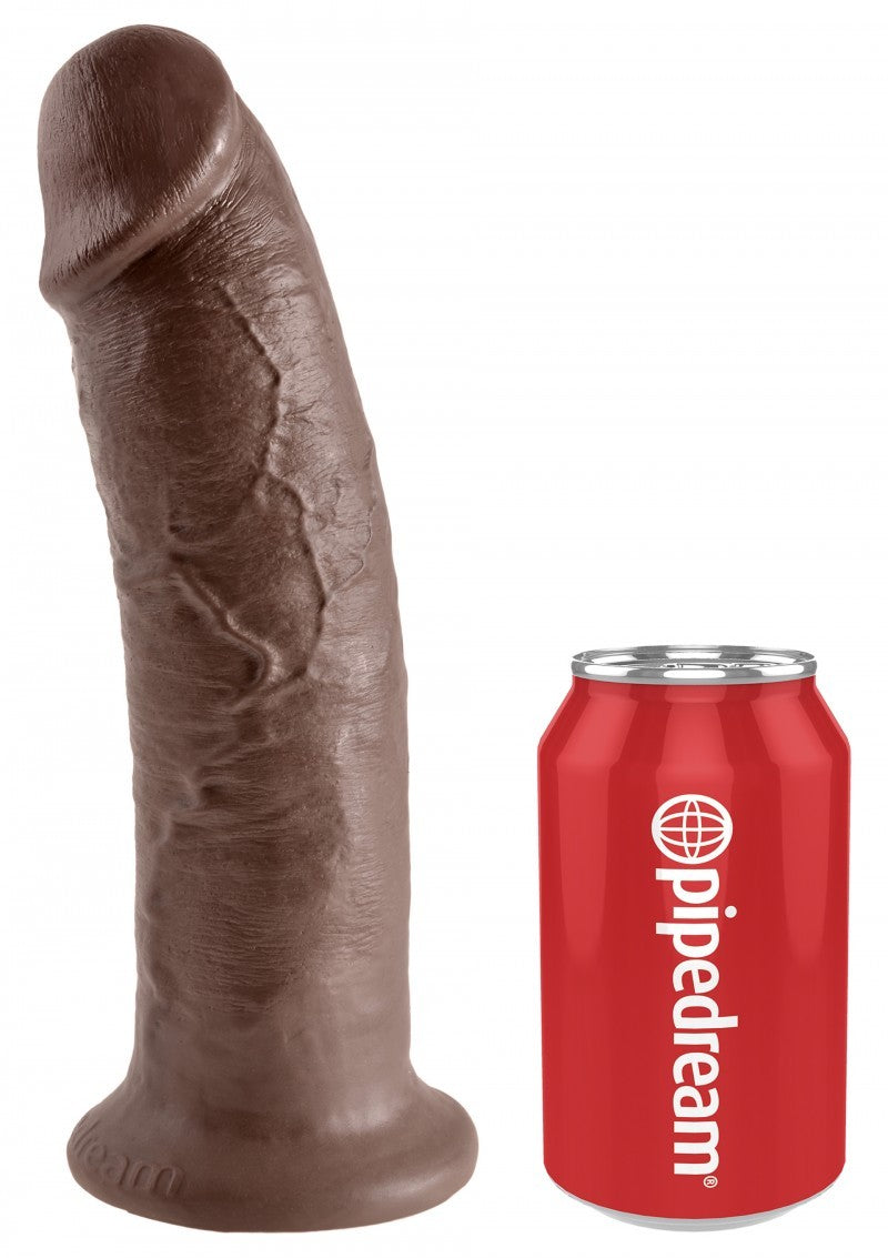 Fallo maxi big king cock dildo grande realistico vaginale con ventosa 10 brown