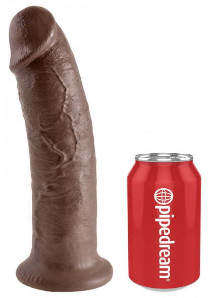 Fallo maxi big king cock dildo grande realistico vaginale con ventosa 10 brown