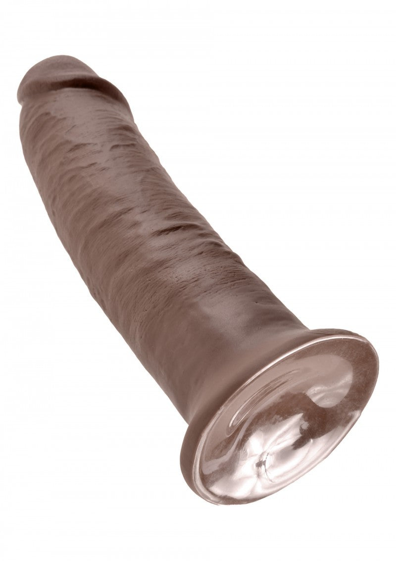 Fallo maxi big king cock dildo grande realistico vaginale con ventosa 10 brown