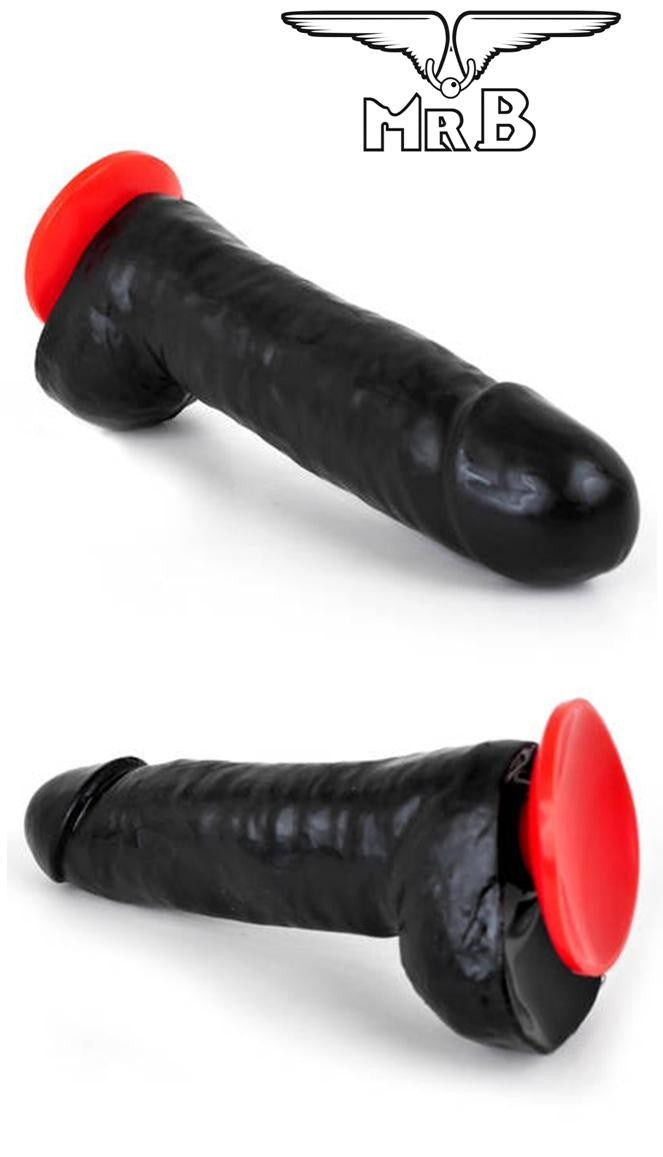 Dildo vaginale anale realistico mr B fallo nero con ventosa sex toys per uomo e donna sex toys