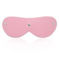 Blindfold mask pink maschera da notte in simil pelle rosa bondage fetish sexy uomo e donna