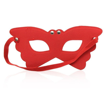Butterfly mask red maschera indossabile bondage fetish sexy per uomo e donna