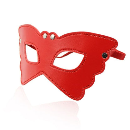 Butterfly mask red maschera indossabile bondage fetish sexy per uomo e donna